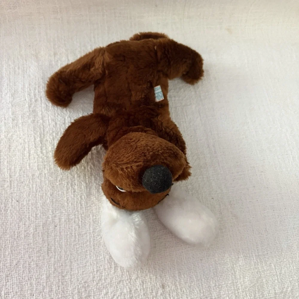 Vintage Dakin Drooper Brown Puppy Dog Stuffed Animal Plush Toy 6